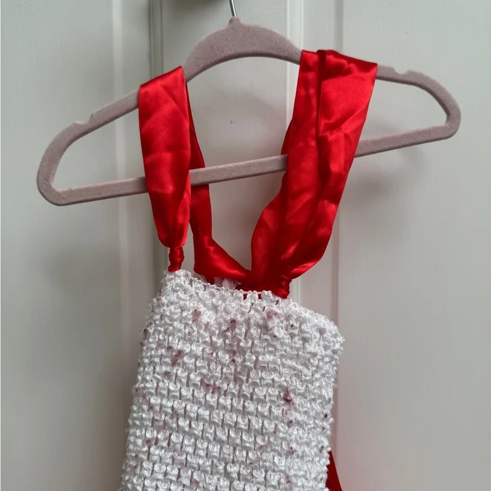 Disney 3T Girls Toy Story Forky Red and White Halloween Tutu Costume Dress - Picture 3 of 6